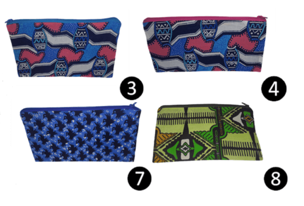 Wax - Tissu Pagne - Pochettes à fermeture éclair – Image 3