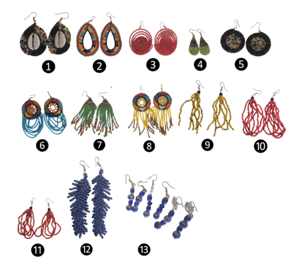 Boucles d'oreilles du Cameroun